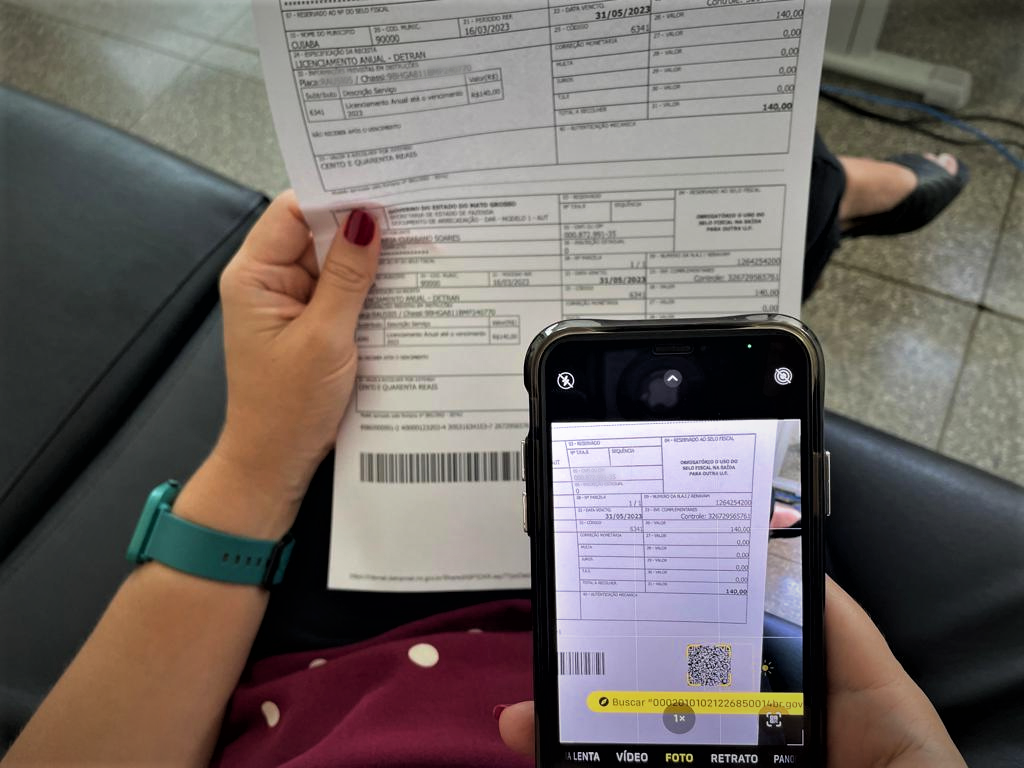 Assessoria/Detran-MT Pagamento de taxas do Detran-MT pode ser feito por PIX -